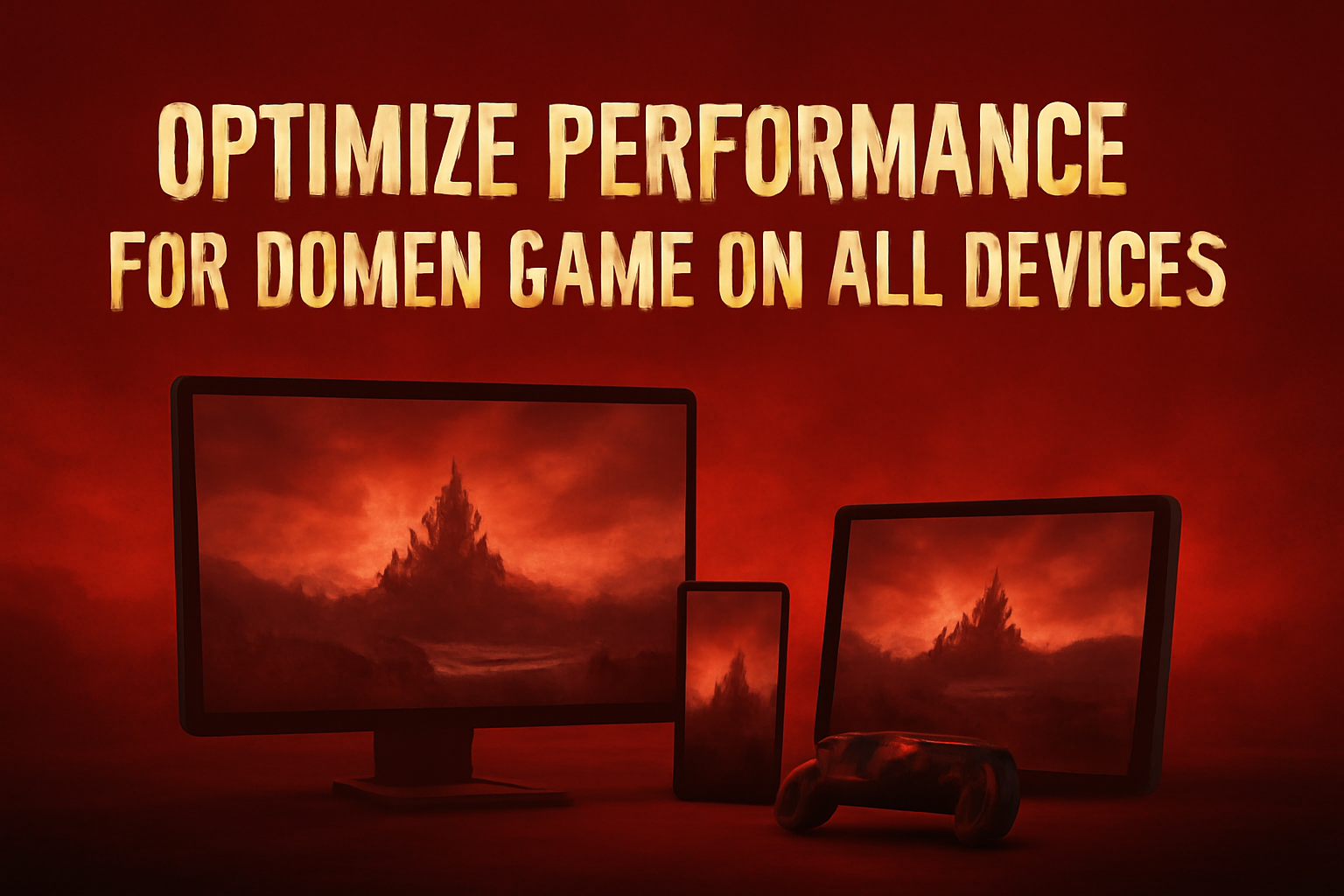 An informational representation of system requirements relevant to Domen Game, featuring the game's title.