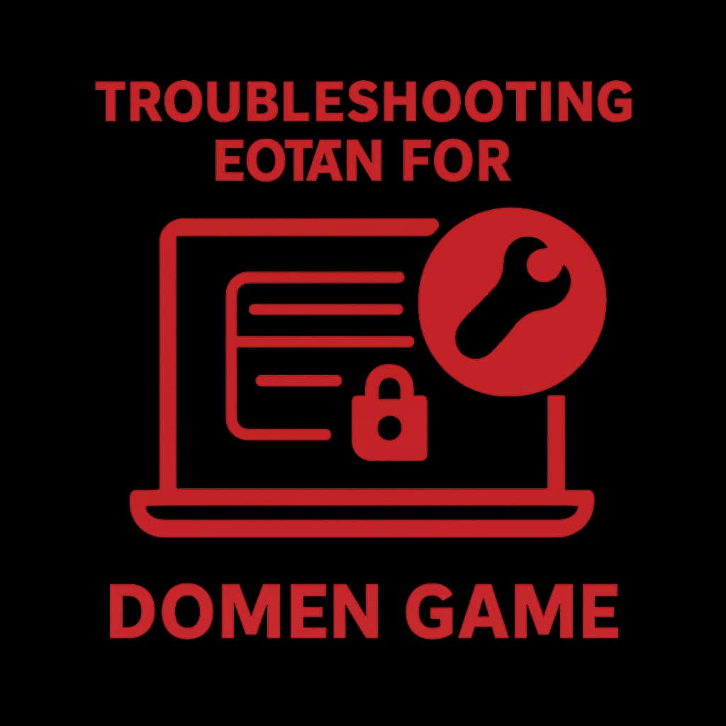Icon illustrating support for login issues in the Domen Game.