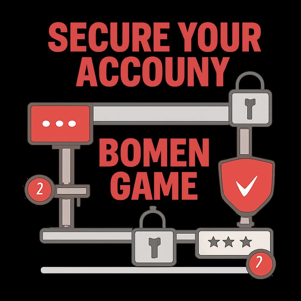 Illustration explaining security measures for Domen Game account.