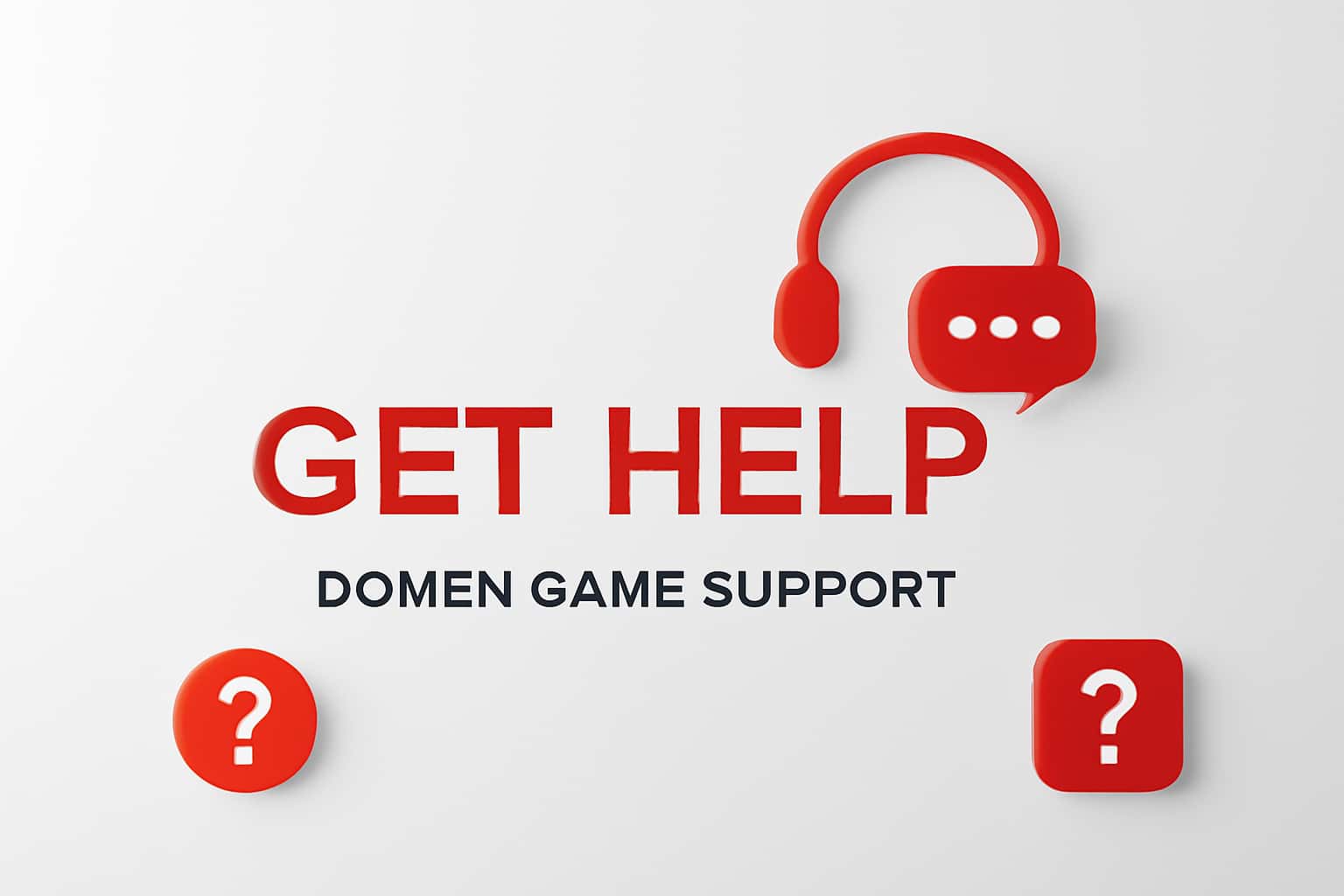 Get Help - Domen Game Support Interface